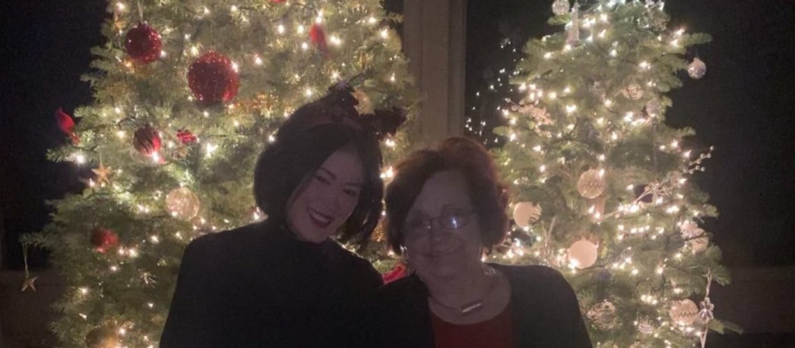 Before the stroke: Franny and her mother-in-law Christmas 2022